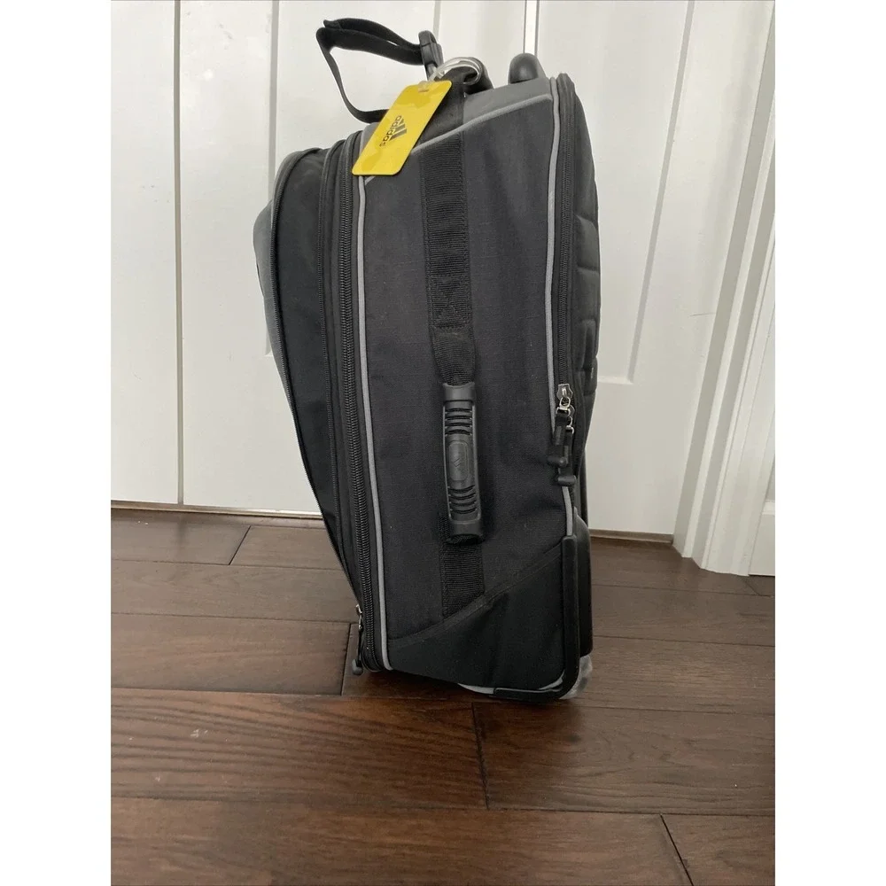 Adidas Carry On Suitcase Black Stadium Wheeled Rolling Bag
